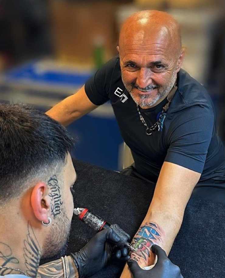 Luciano Spalletti tatuaggio sfogo