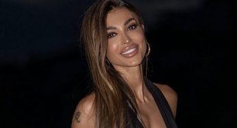 Cristina Buccino coperta da un filo: la visione è rovente