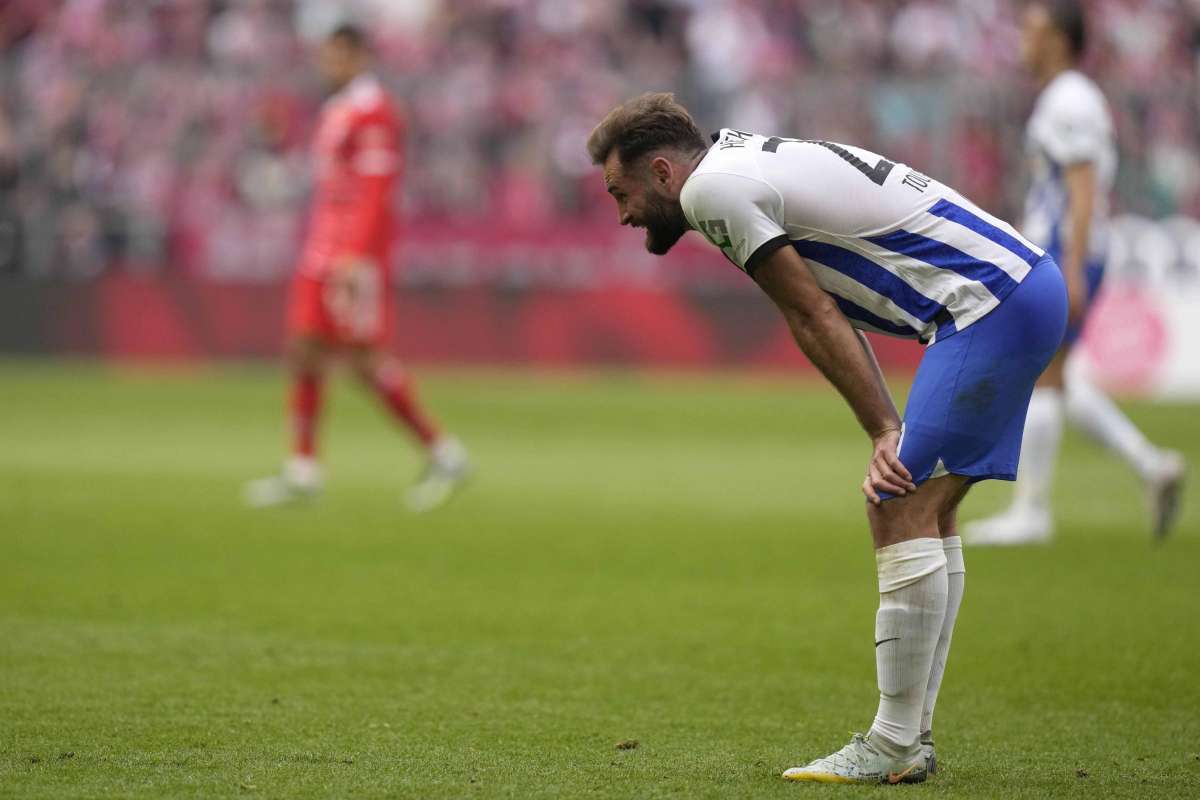 Lucas Tousart durante una partita 