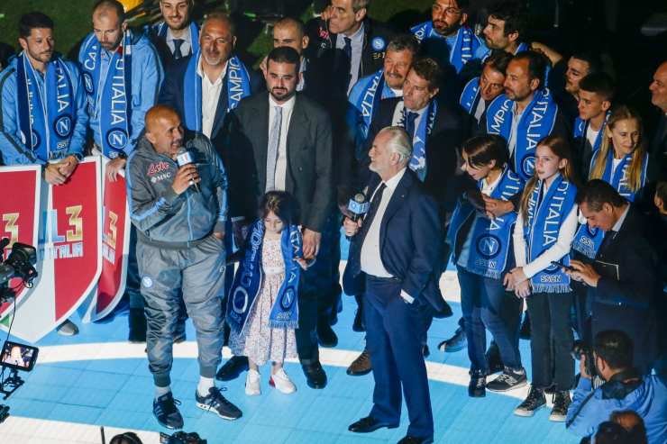 Il Napoli festeggia lo scudetto