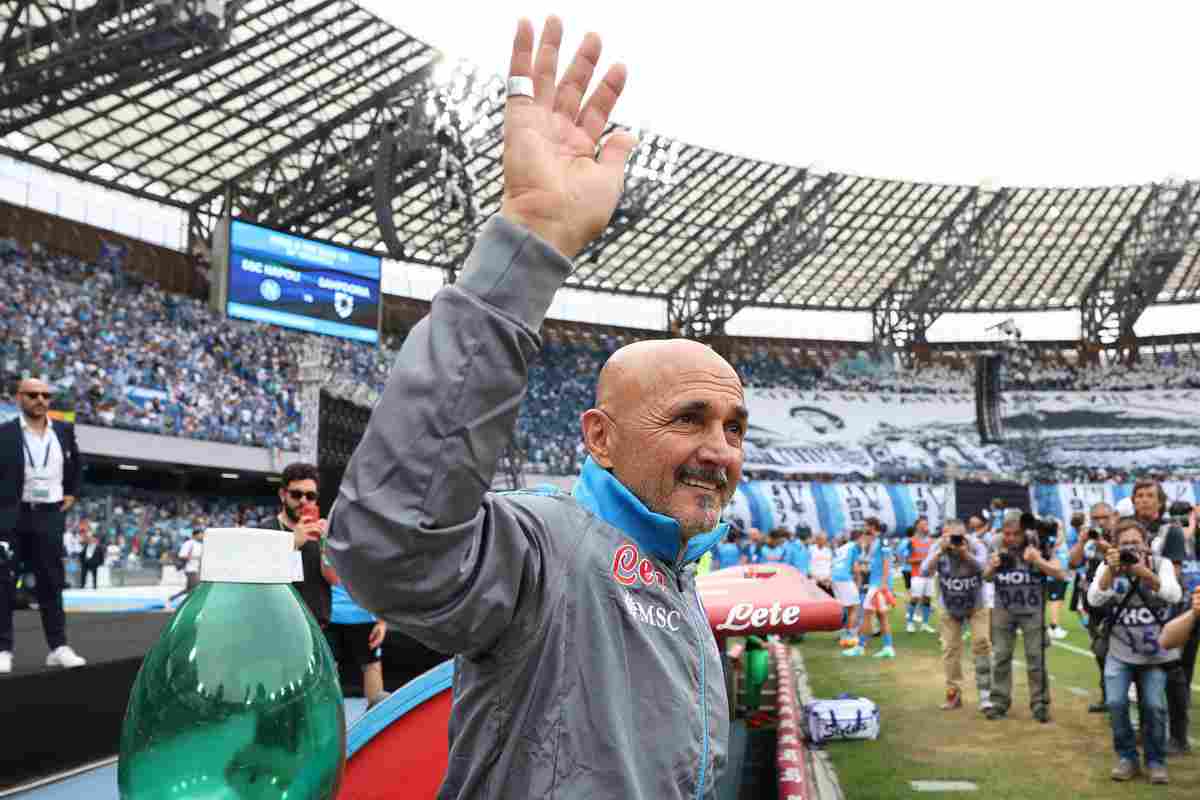 Luciano Spalletti saluta Napoli