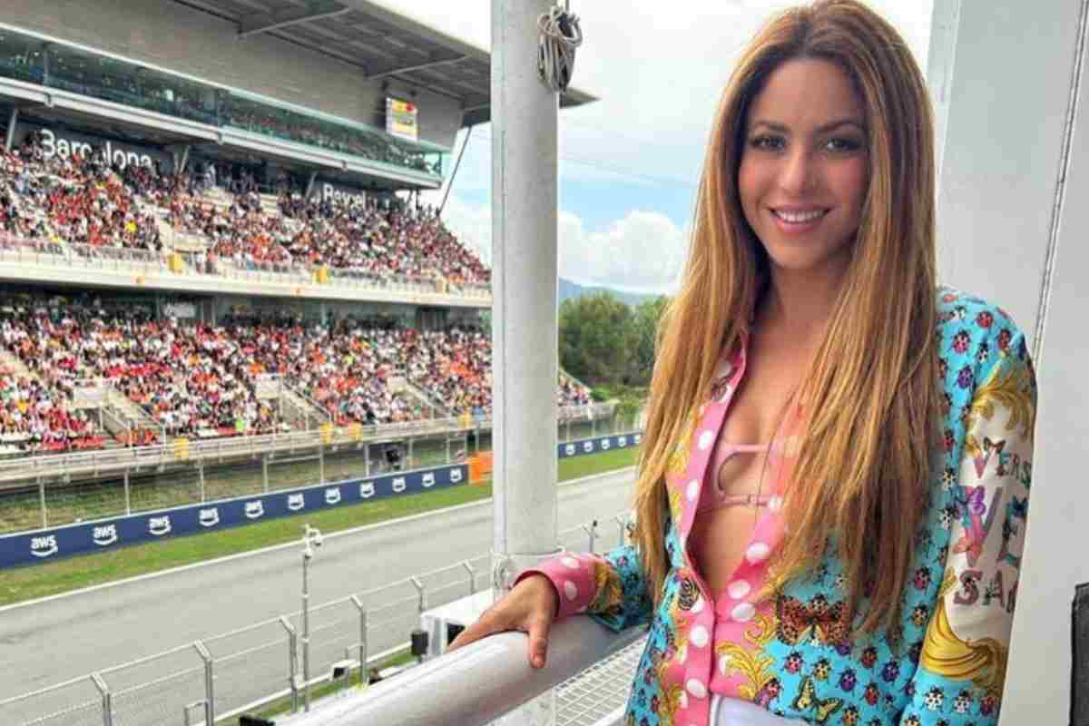 Shakira al GP di Spagna