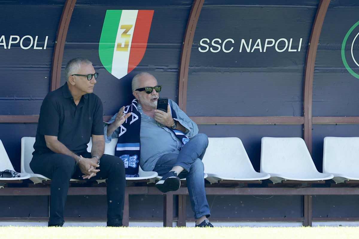 De Laurentiis con Meluso sulla panchina 