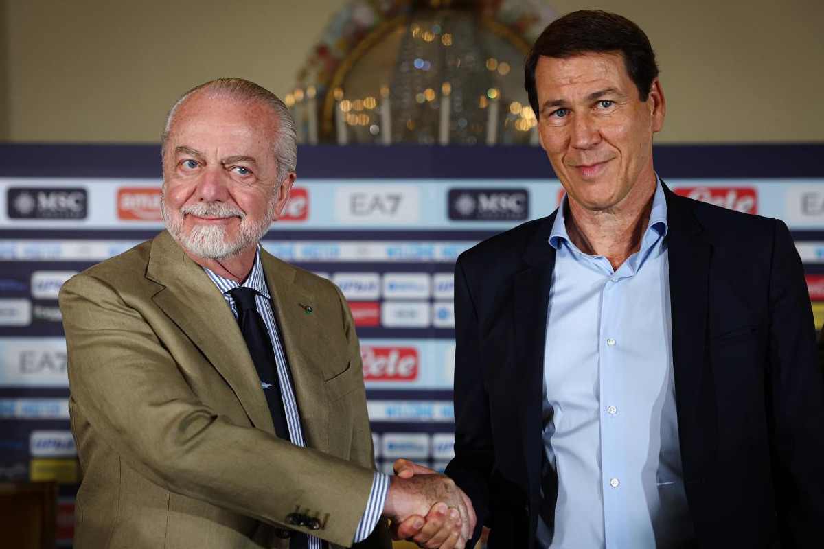 Aurelio De Laurentiis con Rudi Garcia