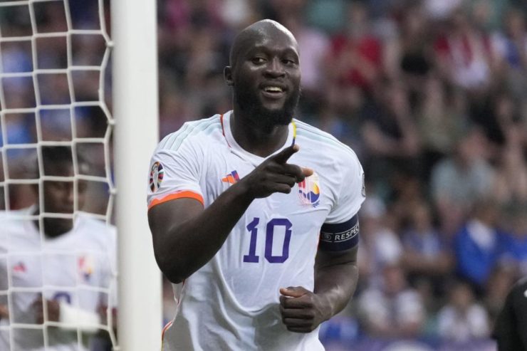 Romelu Lukaku con la maglia del Belgio