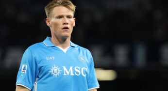 Napoli: infortunio McTominay, svelati i nuovi tempi di recupero