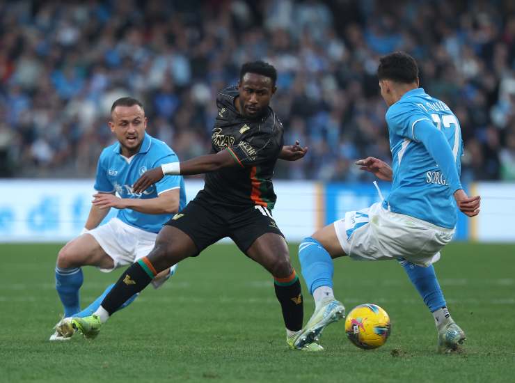 Yeboah contro il Napoli
