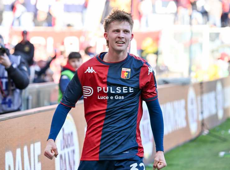 Frendrup esulta dopo un gol