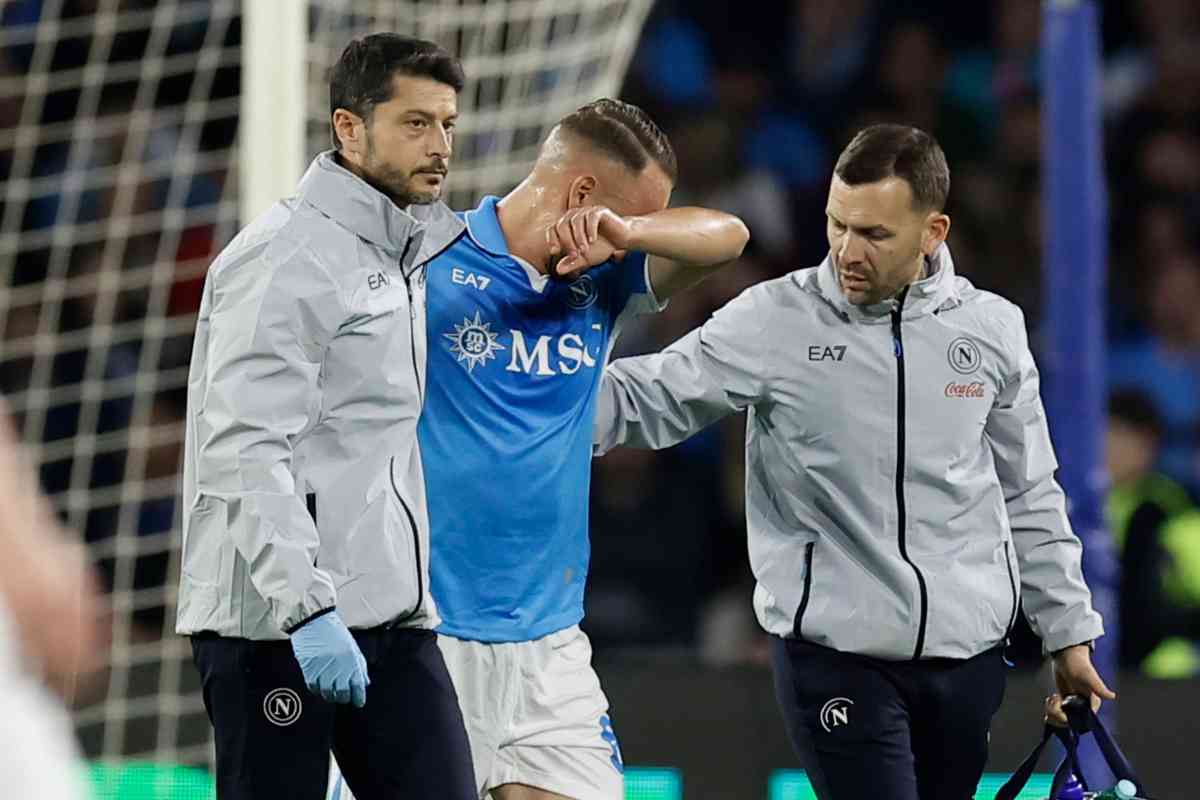 Napoli infortunio Lobotka