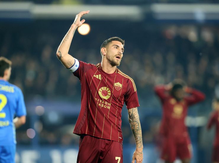 Pellegrini con la maglia della Roma