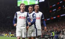 Porro e Udogie esultano dopo un gol