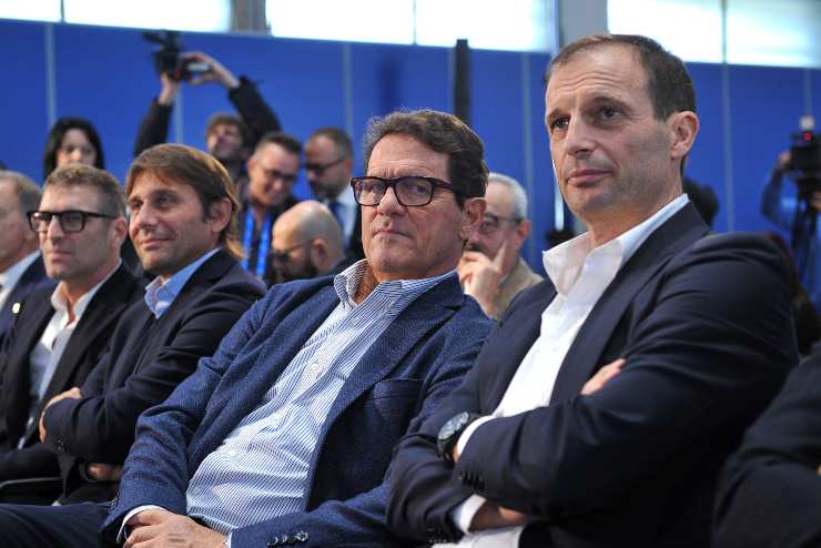 Allegri con Conte e Capello
