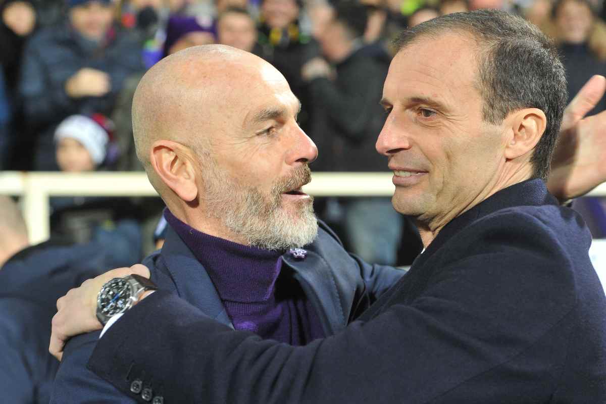 Conte insieme ad Allegri