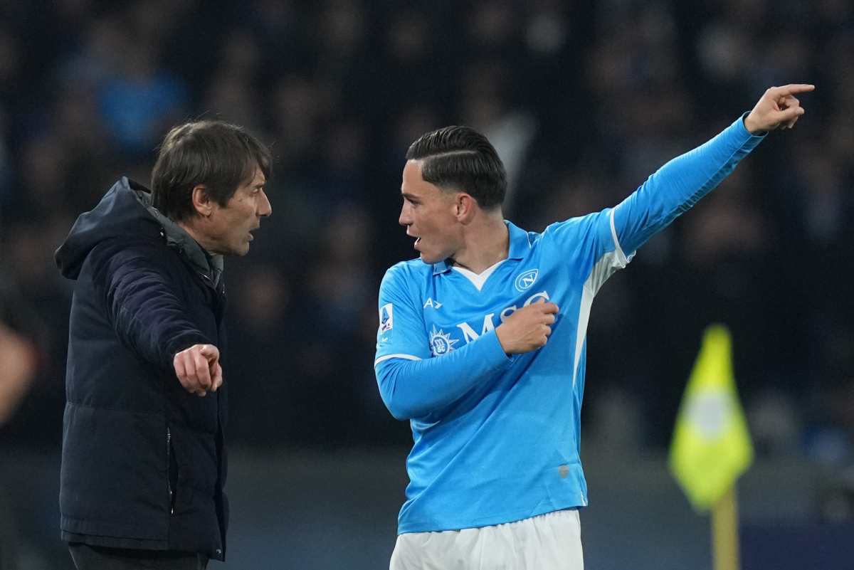 Raspadori insieme a Conte