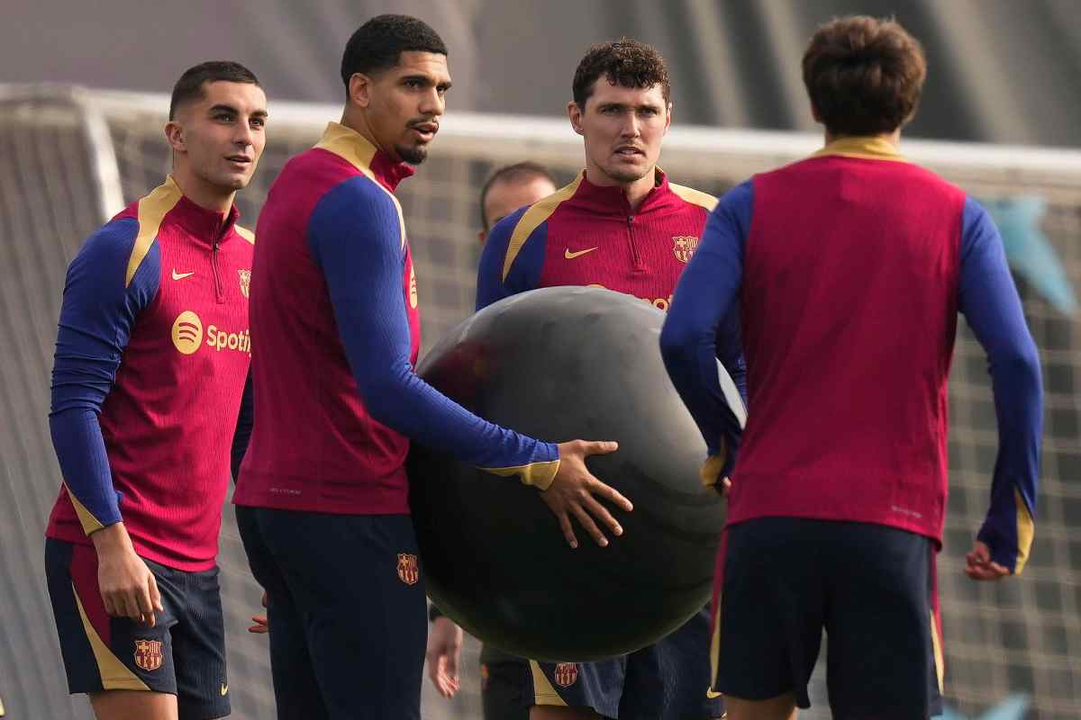 Christensen durante un riscaldamento