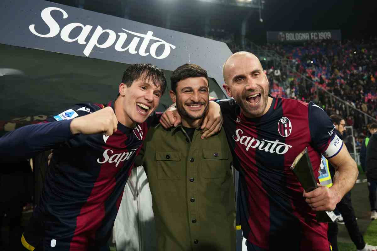 Fabbian esulta con i compagni