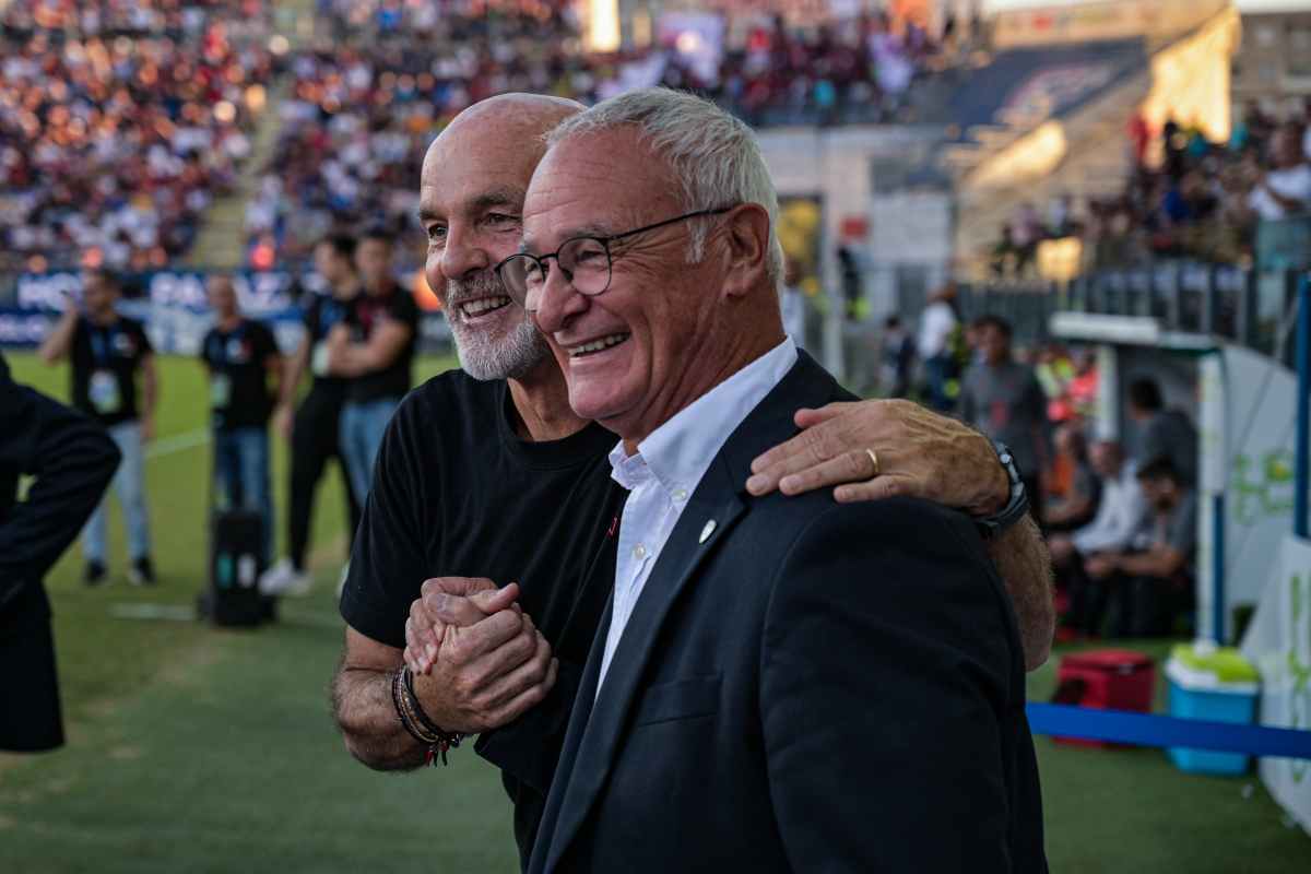 Pioli e Ranieri si salutano