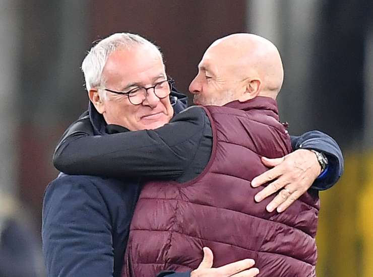 Ranieri e Pioli si salutano