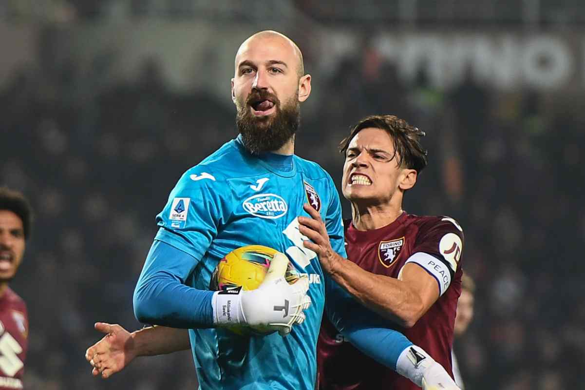 Milinkovic Savic con Ricci esultanza