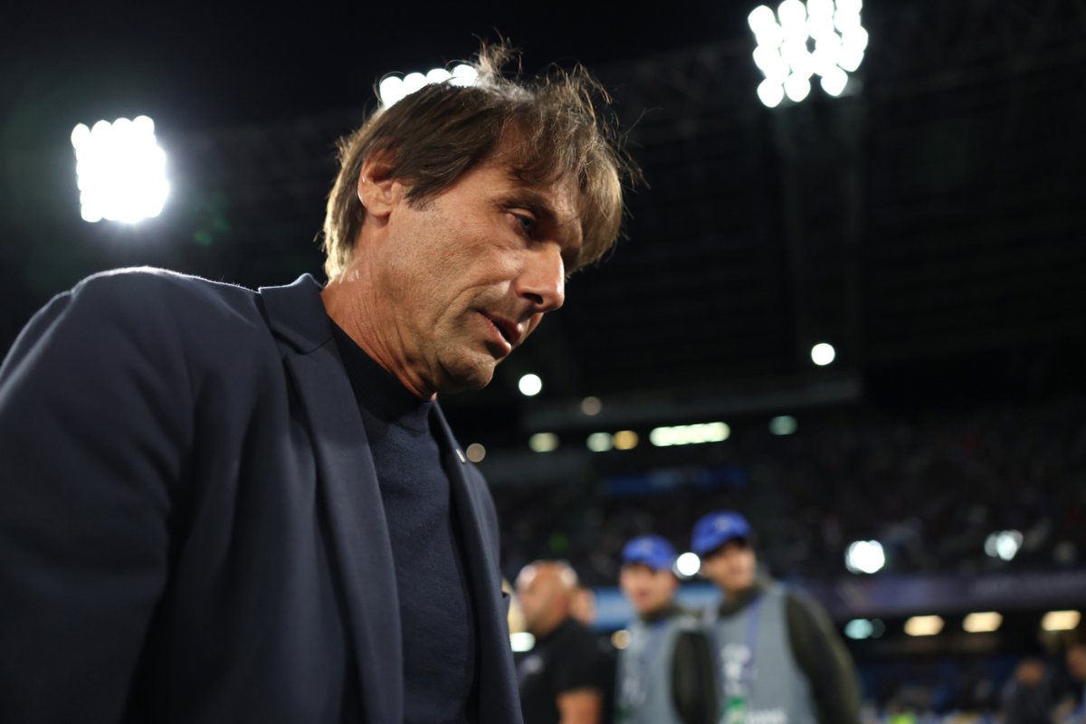 Conte dopo una partita del Napoli