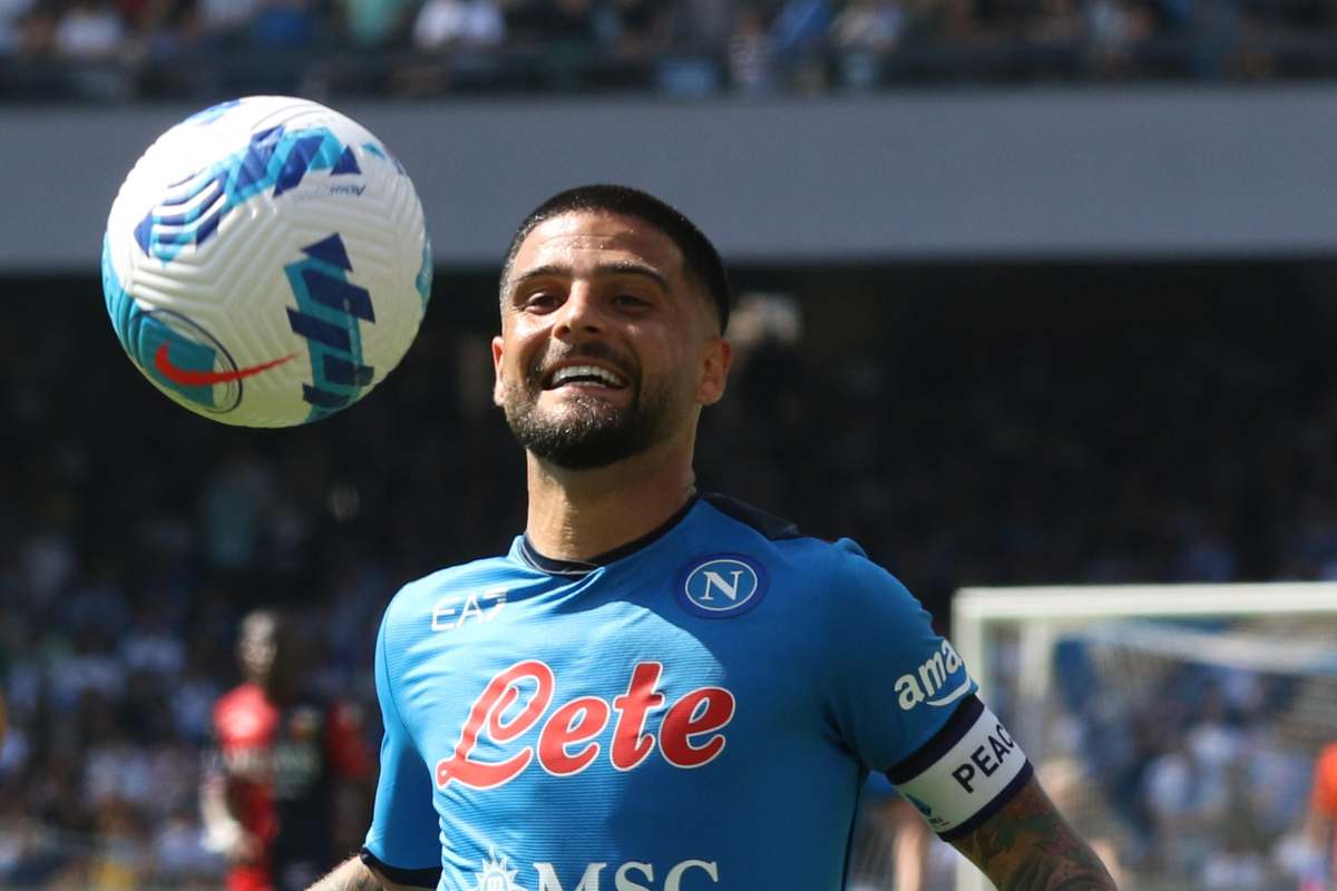 Insigne col Napoli nel 2022