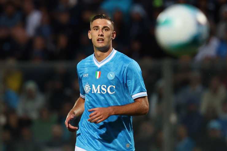 Lucca in azione col Napoli