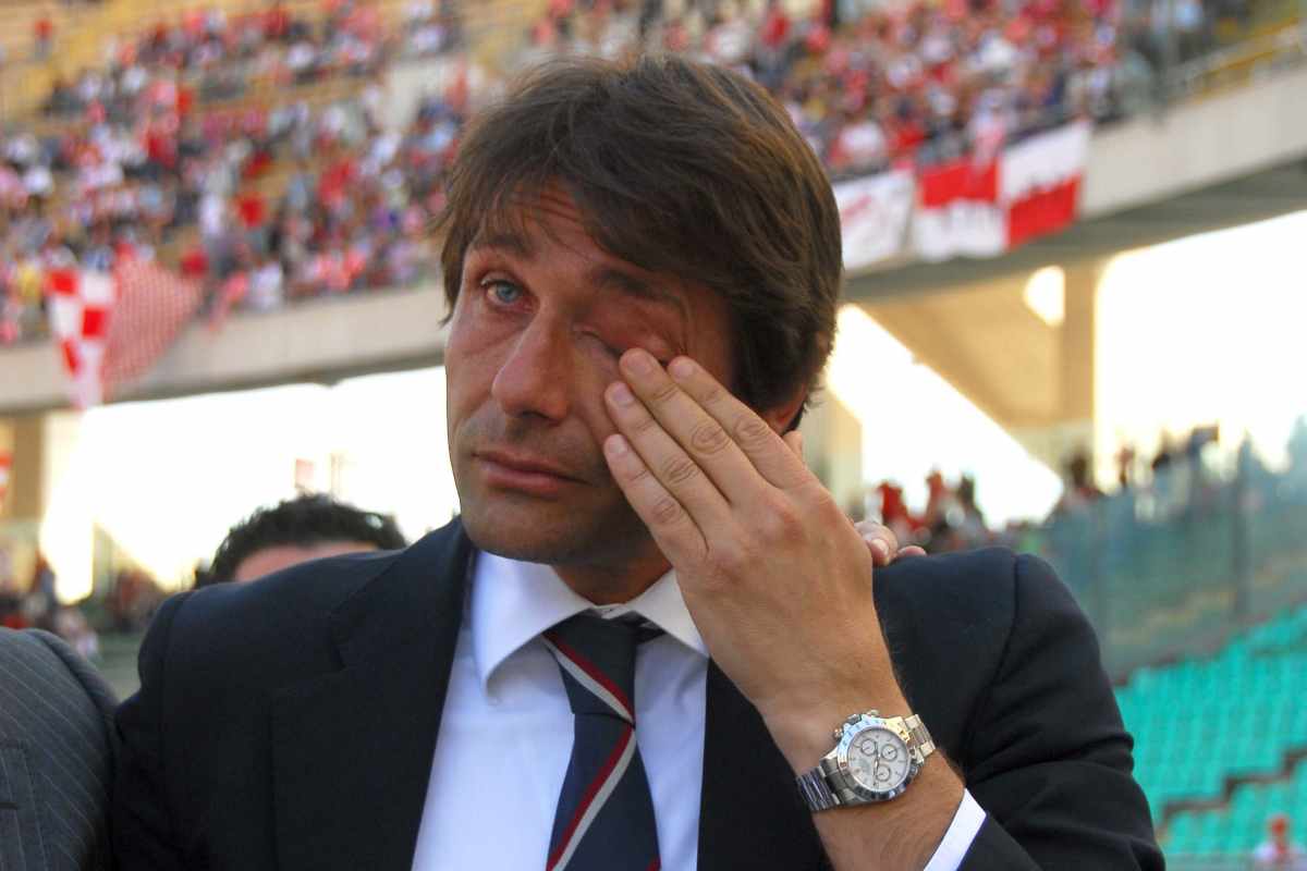 Antonio Conte commosso