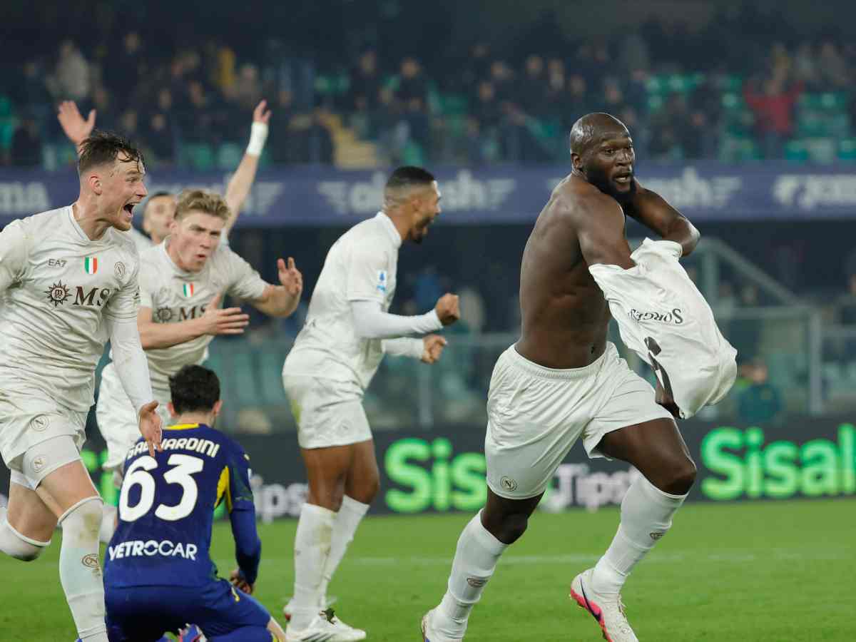 Verona Napoli esultanza