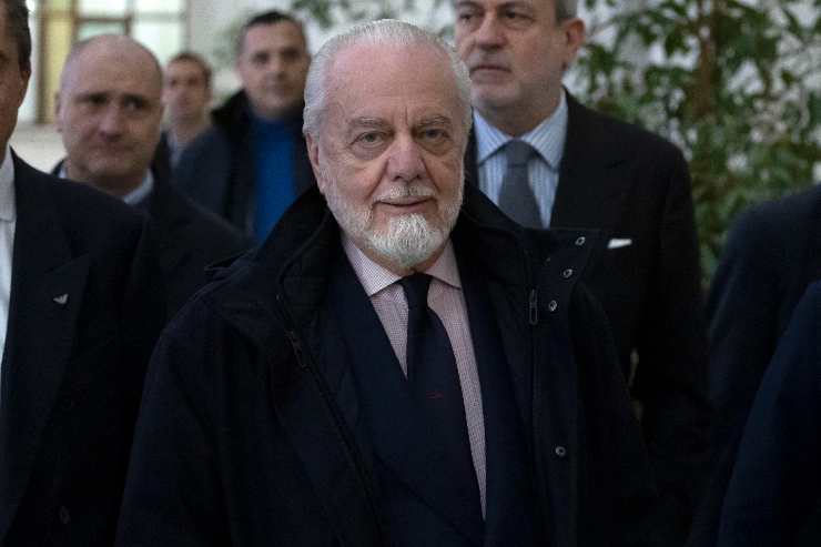 Aurelio De Laurentiis in primo piano