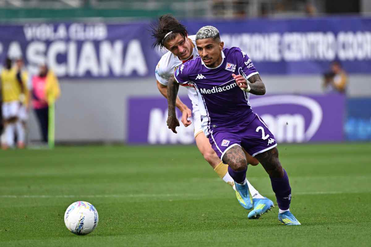 Dodo in azione con la Fiorentina