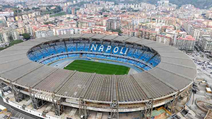 Stadio Maradona visto dall'alto